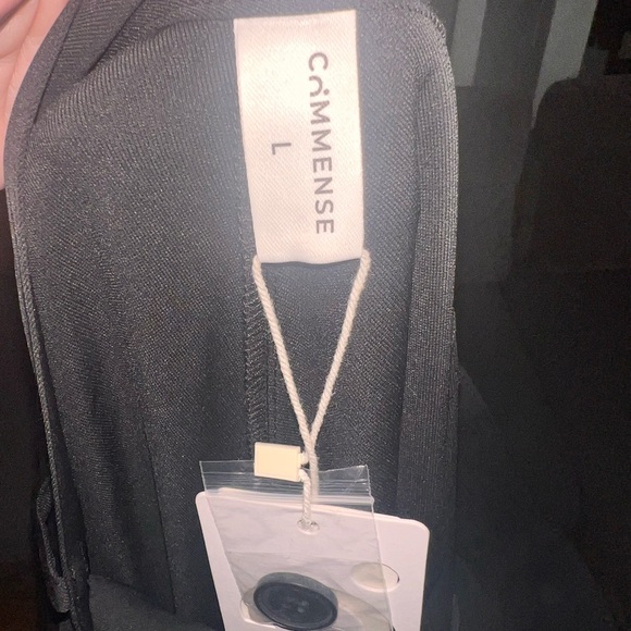 Commense Black Wide Leg Cape Pants - Picture 4 of 9